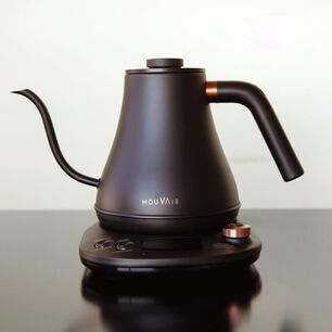 Hervidor El&eacute;ctrico Cuello De Cisne Con Control De Temperatura Mouvair Swan Negro