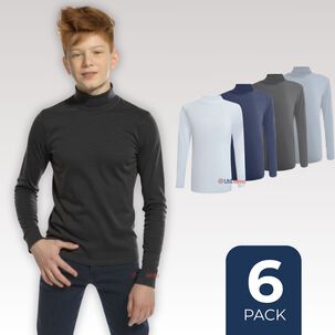 GENERICO Pack 6 Camisetas Polar Juvenil Beatle Colores Surtidos