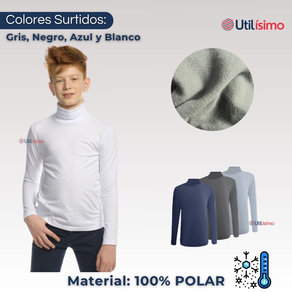 Pack 6 Camisetas Polar Juvenil Beatle Colores Surtidos image number 1.0