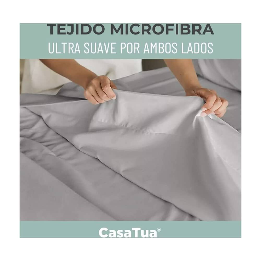 Sabana 1800 Hotel Ultra Suave + Funda Bordada Varias Medidas image number 3.0