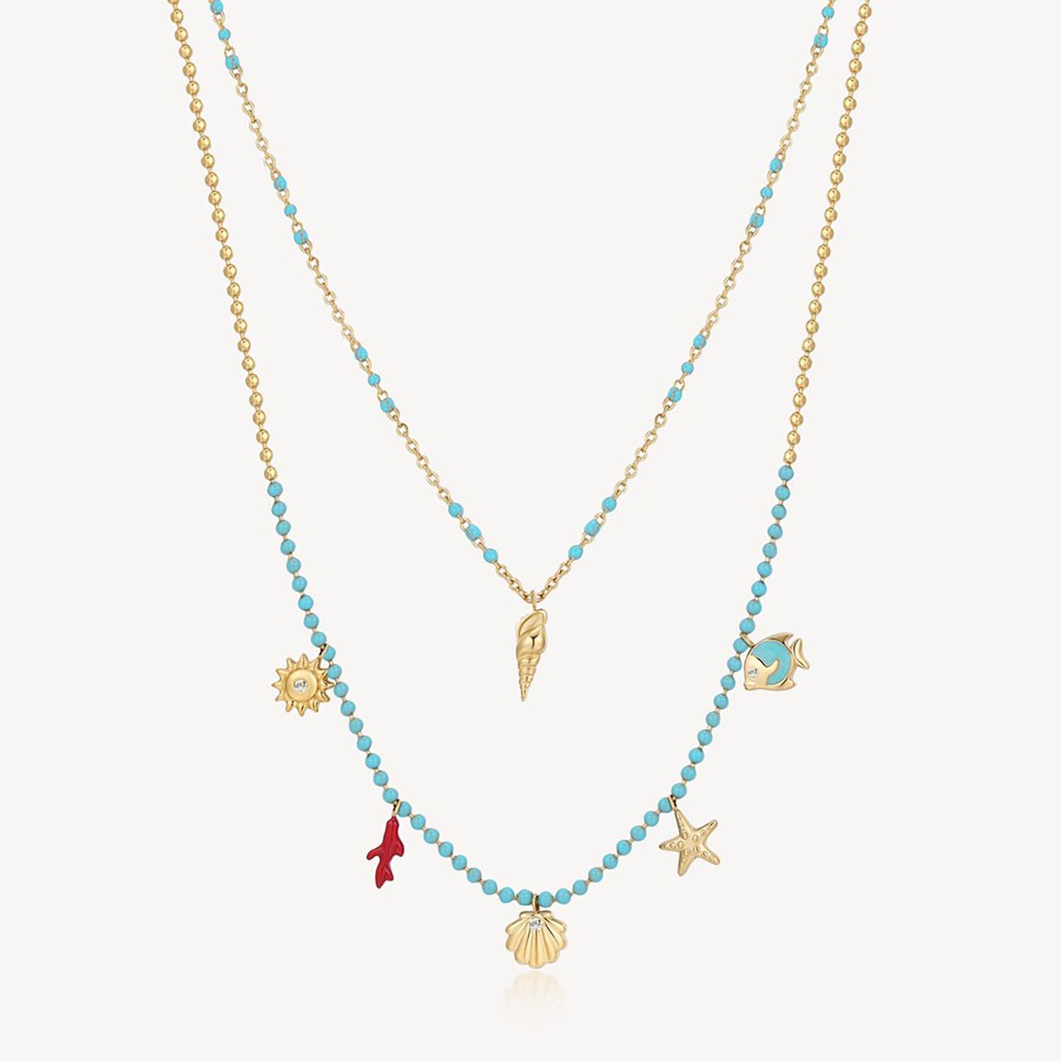 Collar Brosway Bah68 Dorado Mujer image number 0.0