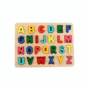 Tabla 3d Letra Juego De Encaje Madera