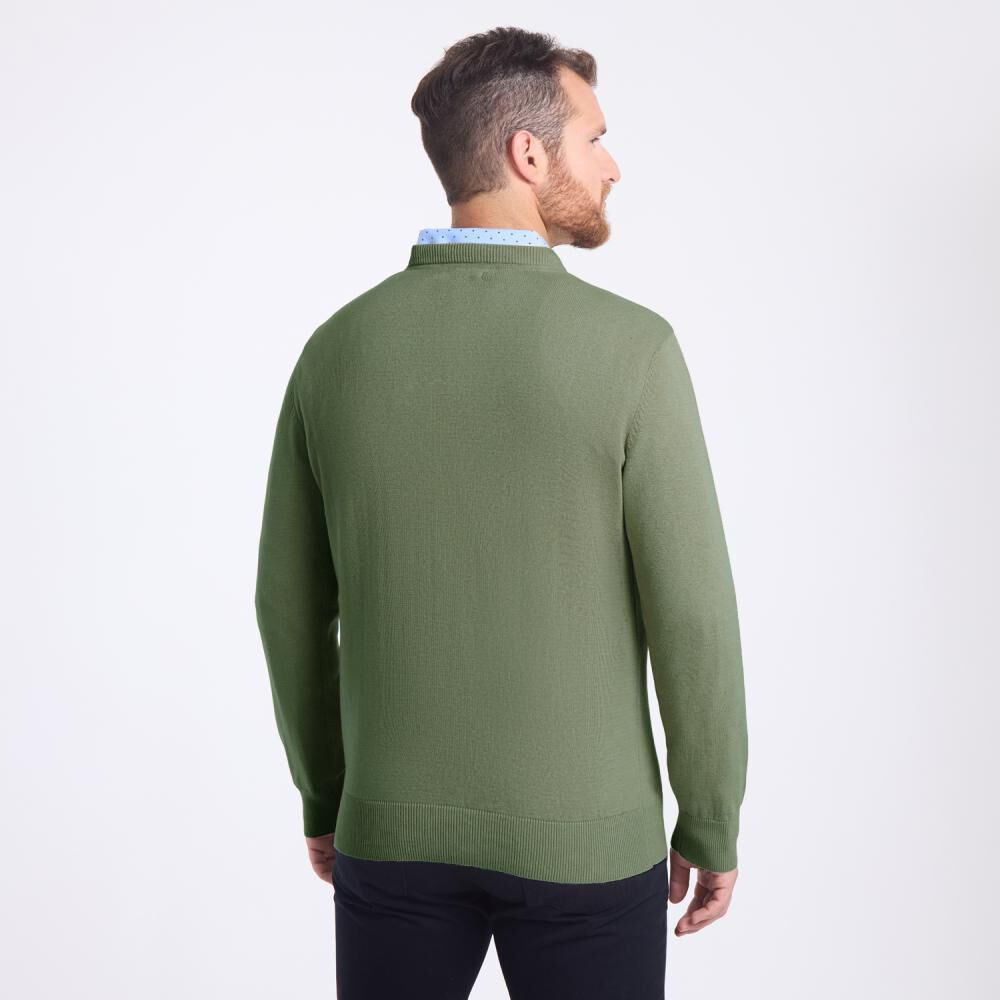 Sweater Liso Manga Larga Cuello Redondo Hombre Herald image number 1.0