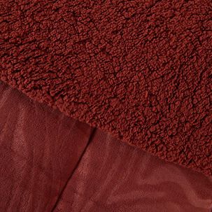 Plumon Coral Emboss 1.5 Plazas Ladrillo