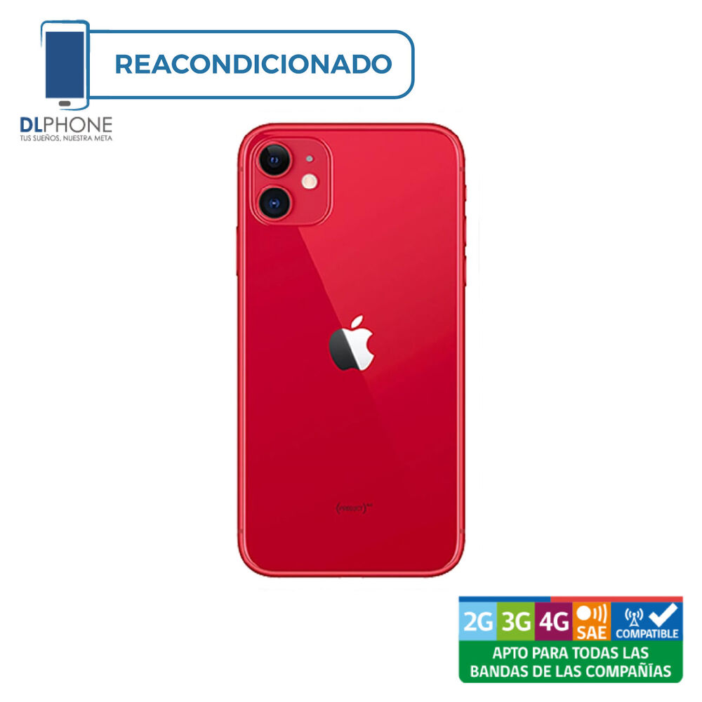  Iphone 11 64gb Rojo Reacondicionado image number 0.0