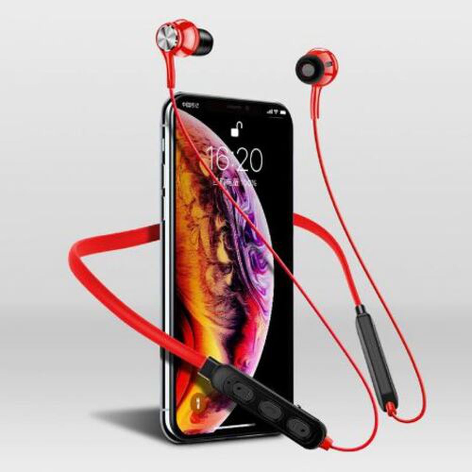 Aud&iacute;fonos Bluetooth Auriculares Manos Libres Recargables Usb Gamer Collar Semirigido Magneticos image number 3.0