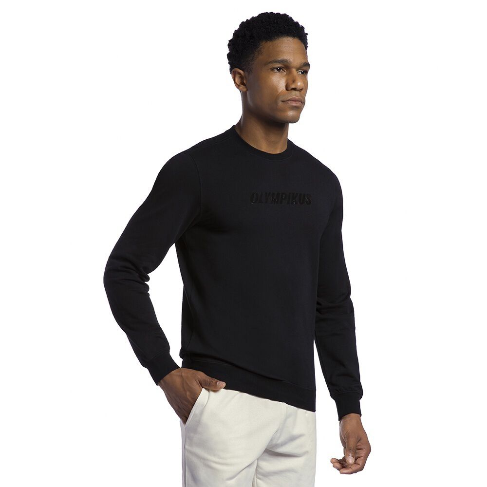 Poler&oacute;n Comfy Big Logo Negro Hombre image number 1.0