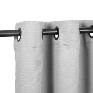 Set Cortina Blackout Emb. 8pzas Arg. 140x220 Gris Frutillar