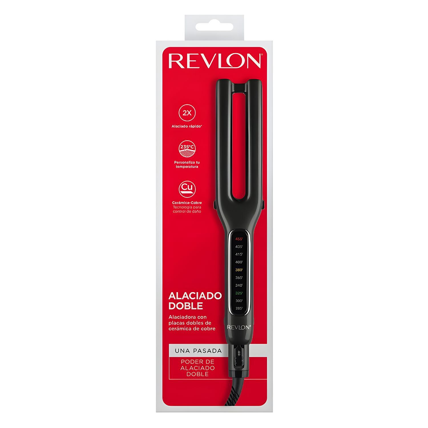 Alisador Doble Placa Revlon Cobre 235grados Profesional - Ps image number 0.0