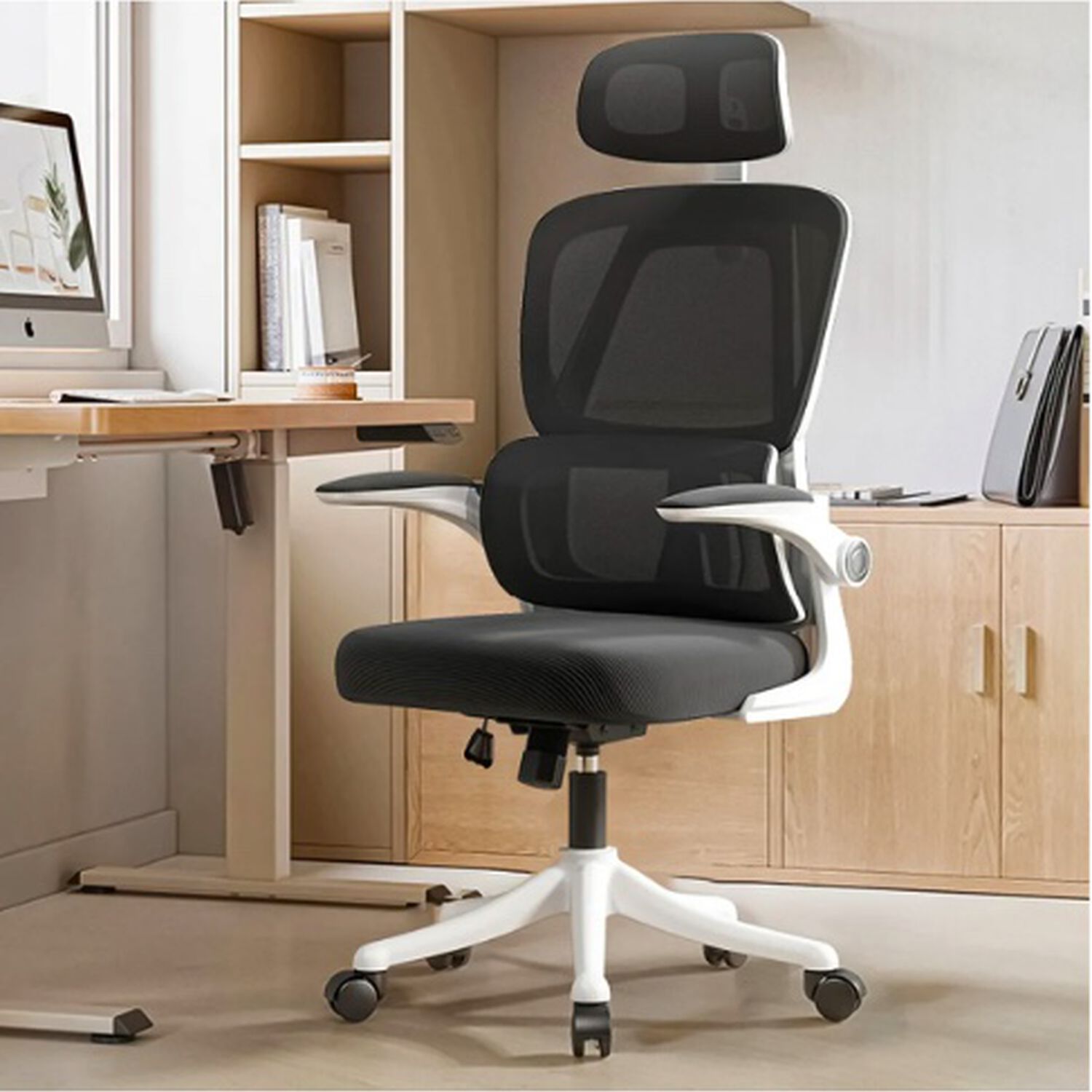 Silla Ergon&oacute;mica De Escritorio Blanca image number 0.0