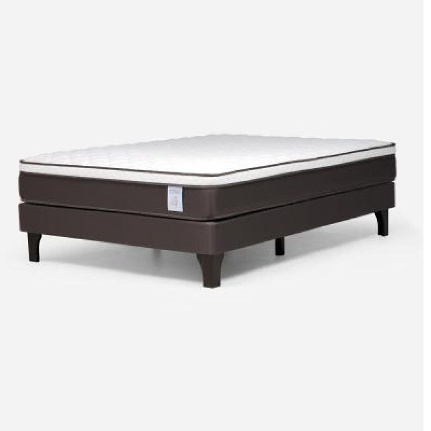 Cama Europea Rosen New Style 4 Plus / 2 Plazas / Base Normal + Set De Maderas Tabor Caramelo image number 16.0