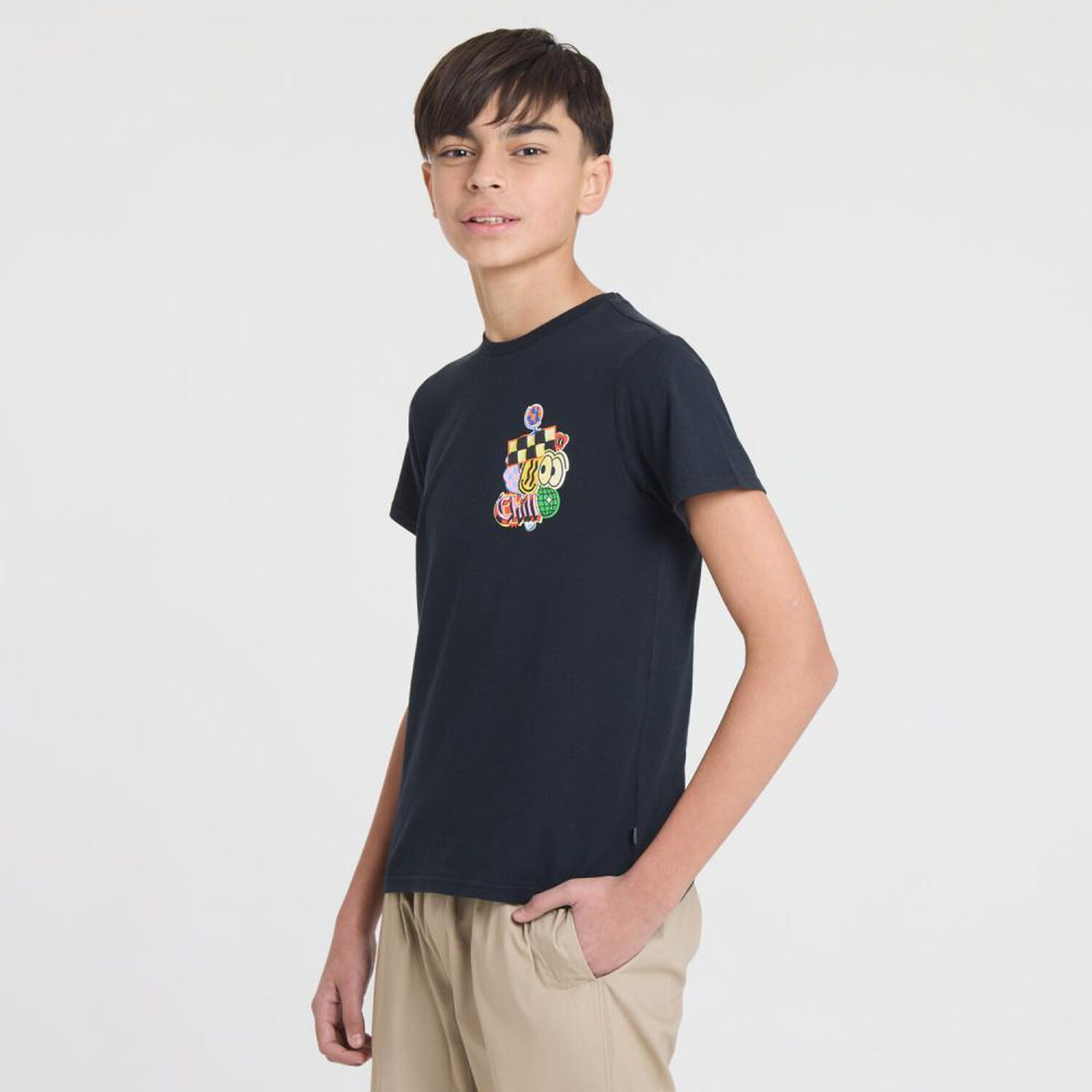 Polera Manga Corta Cuello Redondo Ni&ntilde;o Skuad image number 2.0