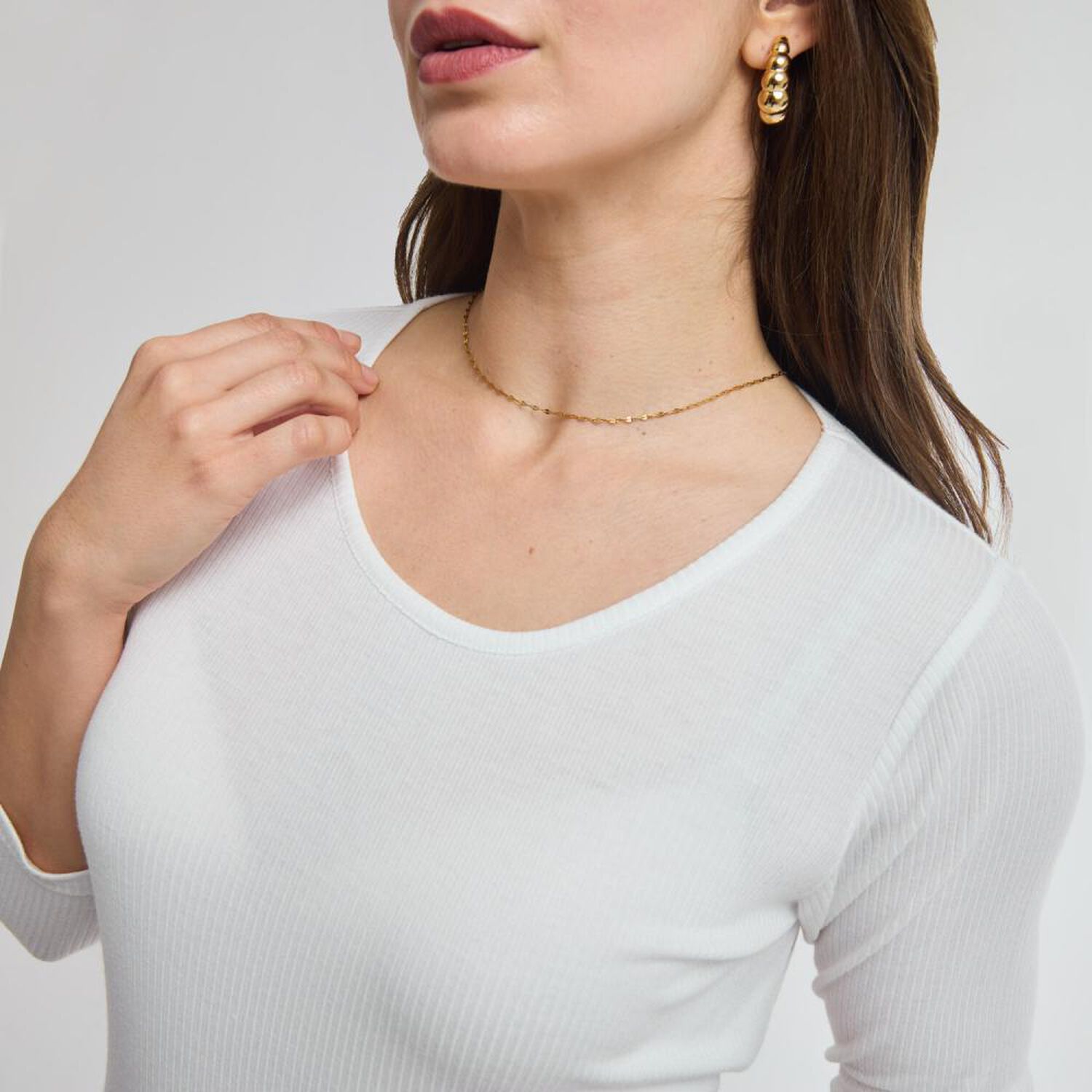 Polera Rib Manga Larga Cuello Redondo Mujer Geeps image number 4.0