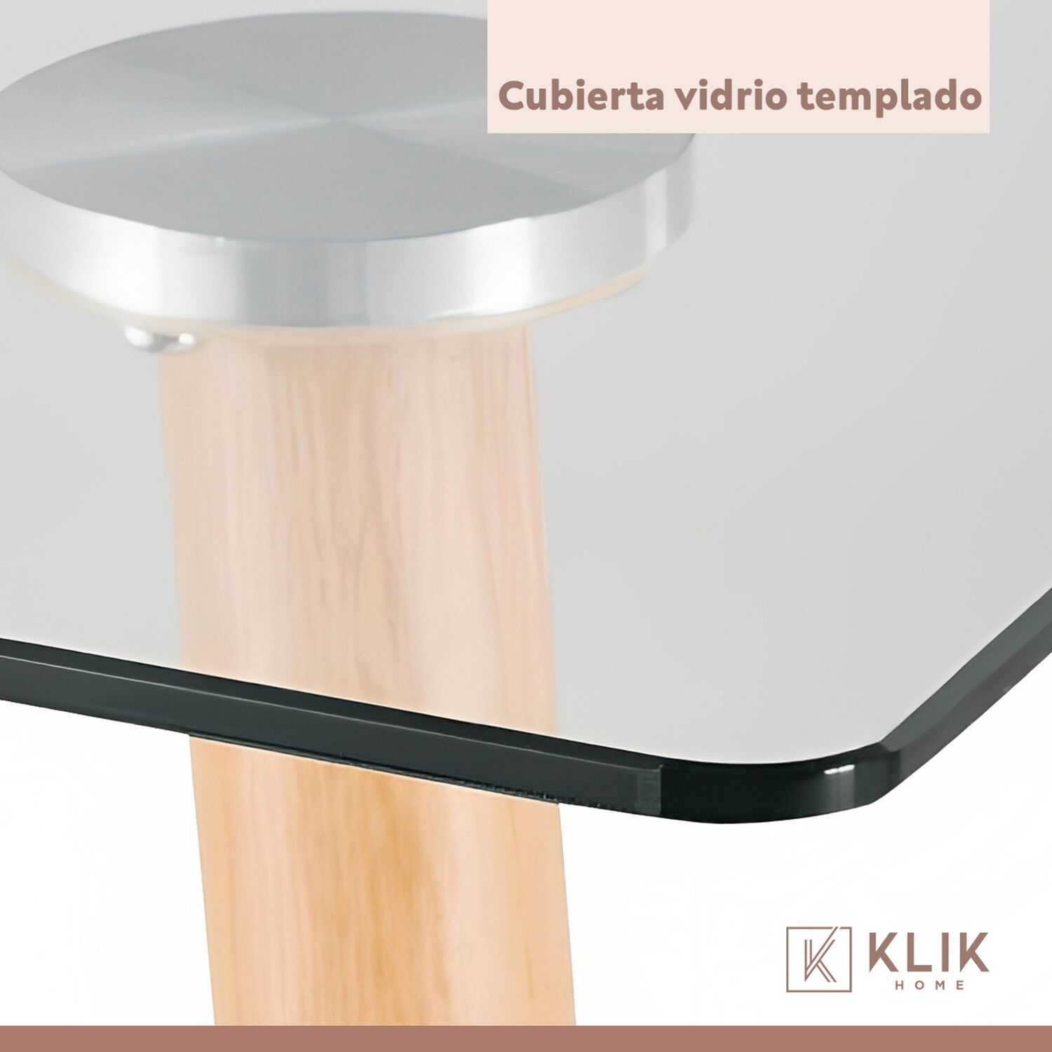 Comedor Mesa De Vidrio Rectangular 120x80 + 6 Sillas Tulip Negras image number 6.0