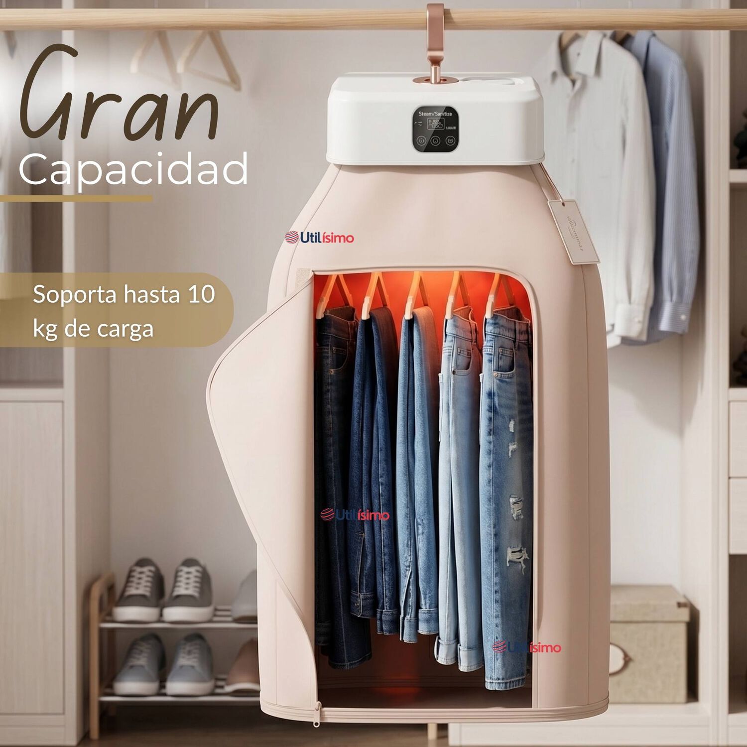 Secadora Ropa Port&aacute;til Compacto El&eacute;ctrico Bajo Consumo 900w - 1000w image number 5.0