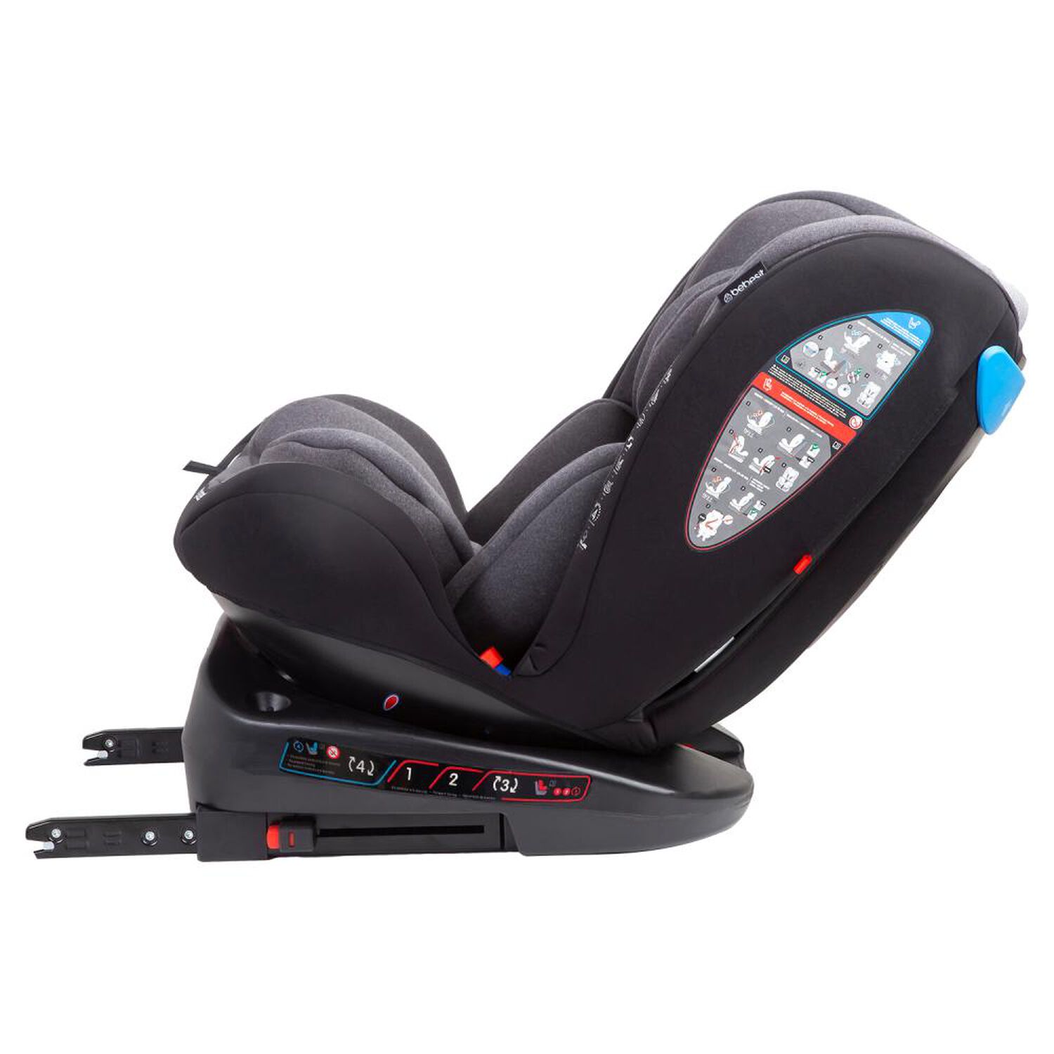 Silla De Auto Convertible Saturn Bebesit Grey-black image number 4.0
