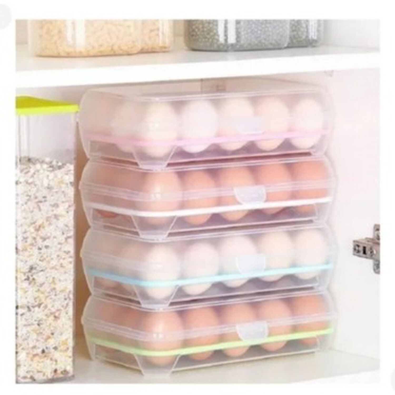Caja De Almacenamiento De Huevos De 15 Uds image number 2.0