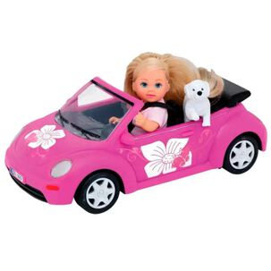 Juguete Figura Evi Con Mascota Y Auto Paseo Infantil