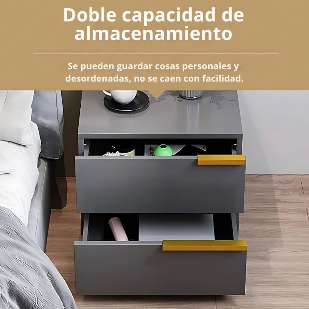 Pack 2 Velador De 2 Cajones 50*42*47cm image number 5.0