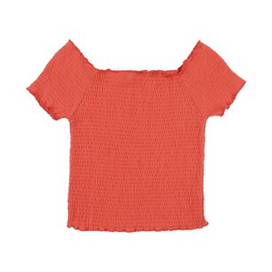 Polera Crop Panal Manga Corta Cuello Cuadrado Mujer Freedom