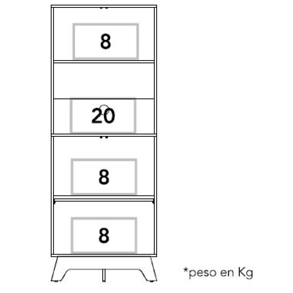 Mueble De Cocina Tuhome Bicolor / 4 Puertas image number 10.0