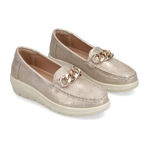 Mocas&iacute;n Mujer Dorado Geeps