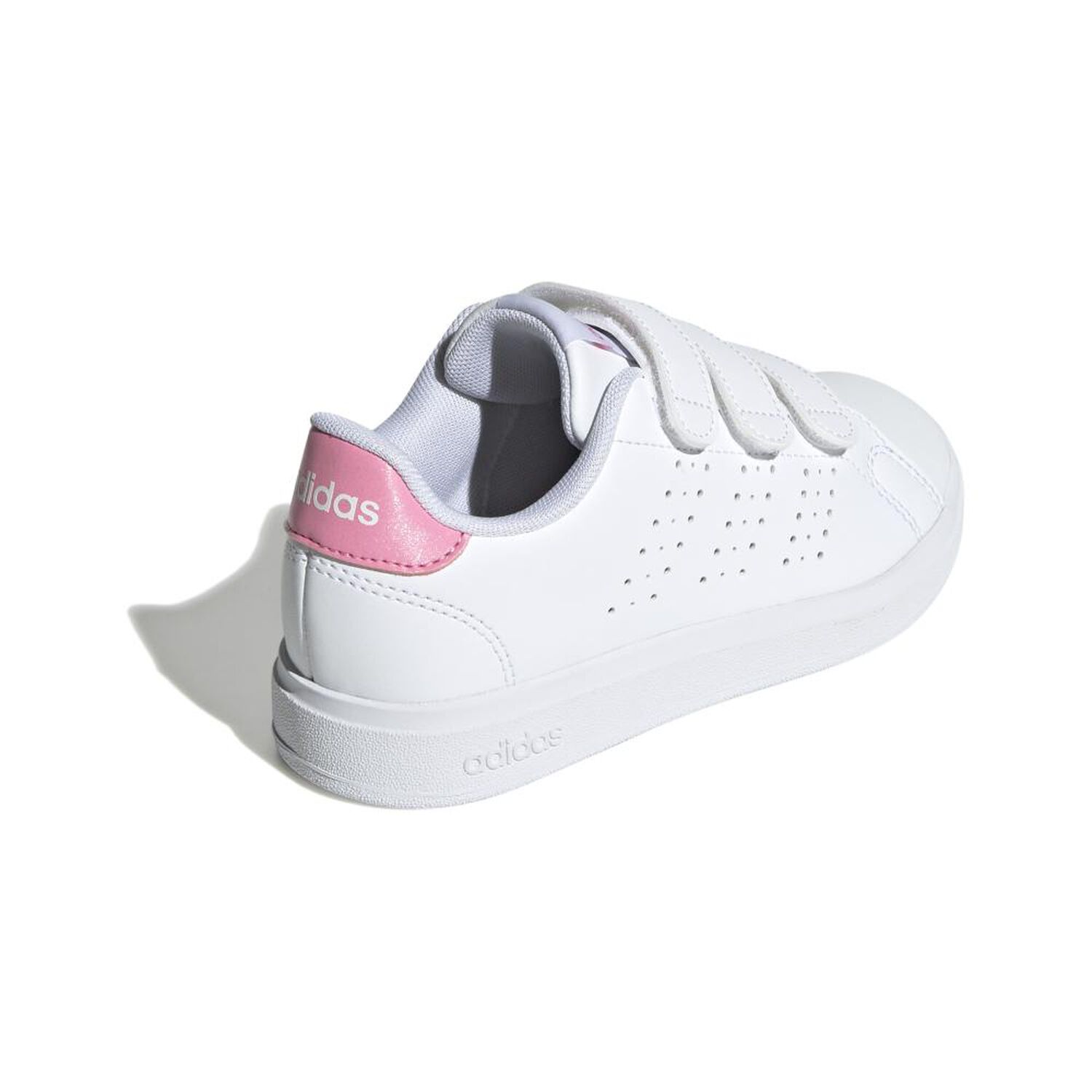 Zapatilla Infantil Ni&ntilde;a Adidas Advantage Base 2.0 Blanco/rosado image number 2.0