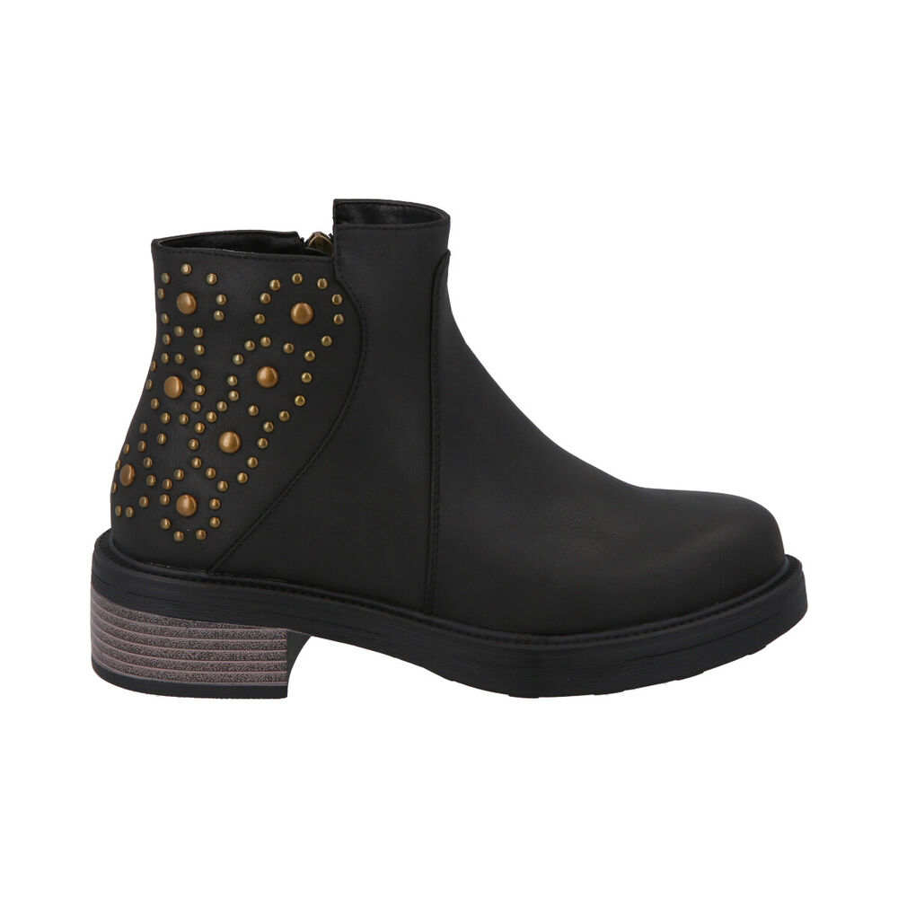 Botin Mujer Negro Olimpya Police image number 0.0