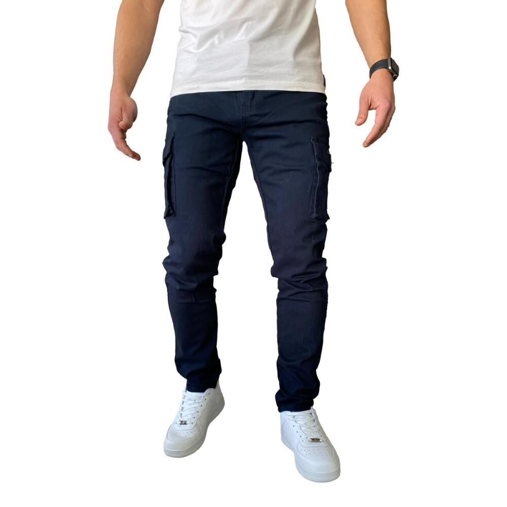 Pantalón Cargo Slim Fit Mosaico Tela Elasticada image number 19.0