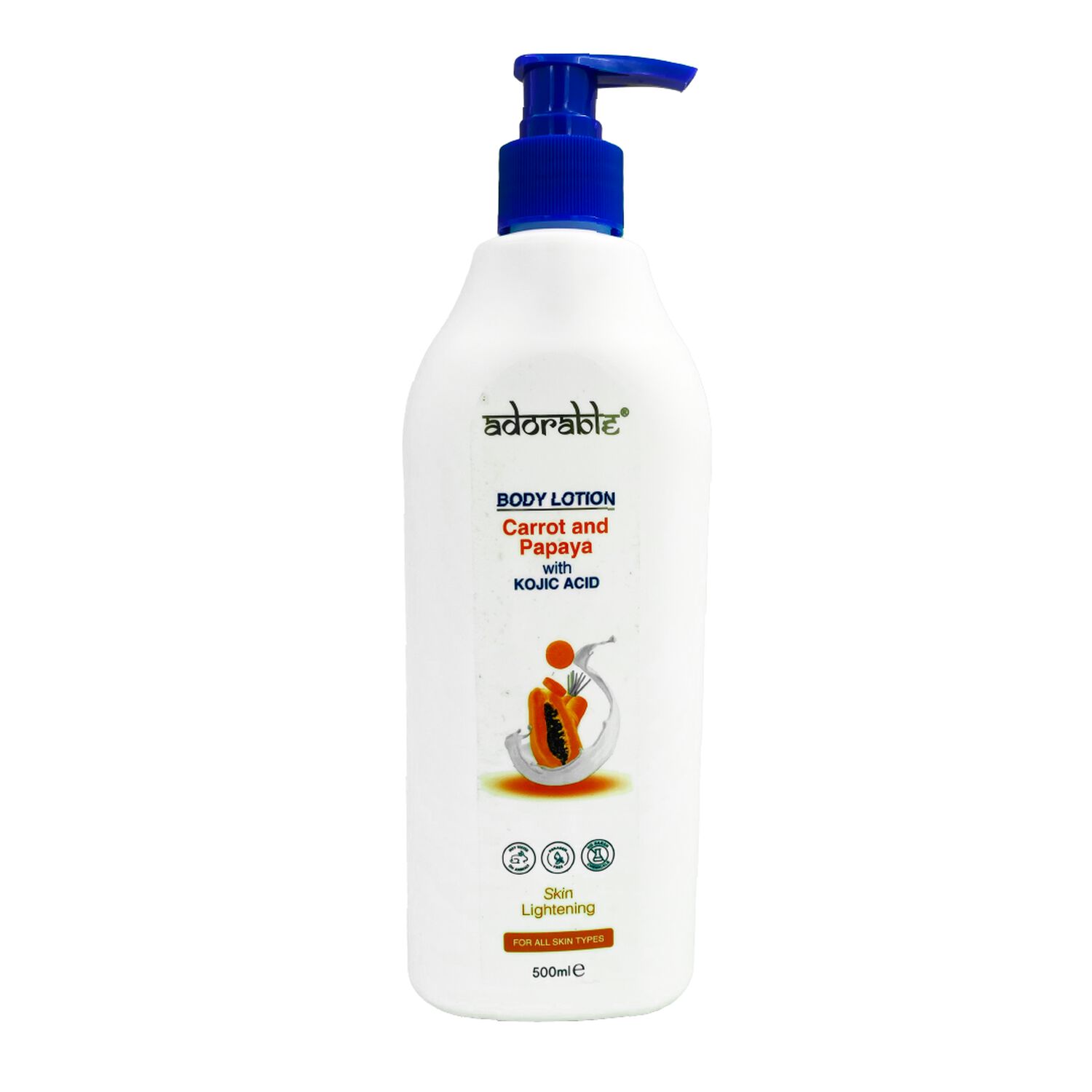 Adorable Loci&oacute;n Corporal Papaya Carrot & Acido Kojico 500 Ml image number 0.0