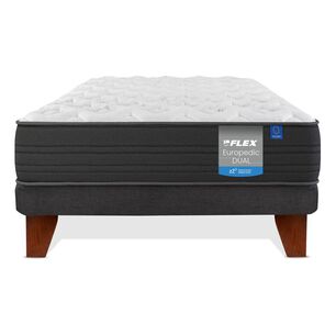 Cama Europea Flex Europedic Dual / 1 Plaza / Base Normal
