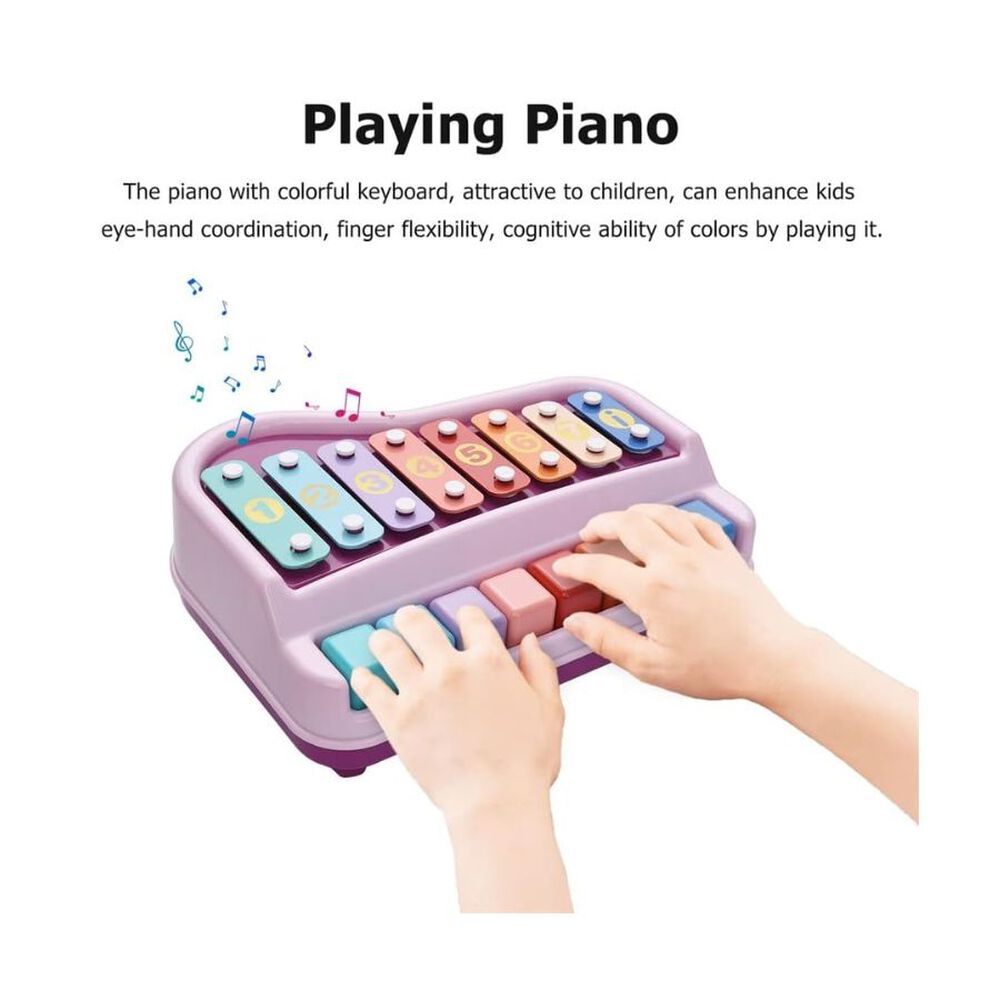 Piano De Juguete Musical Infantil 2 En 1 image number 4.0
