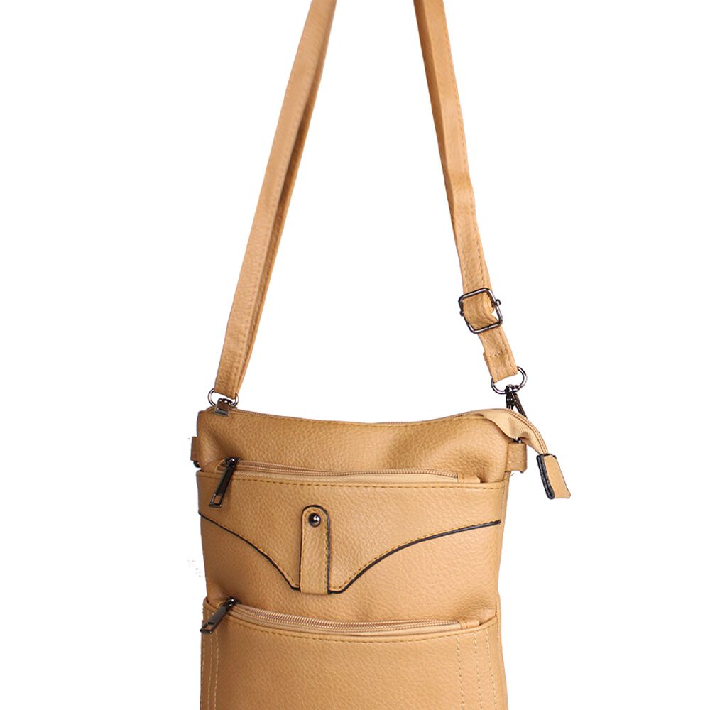 Cartera Bandolera Felicia Camel Anabella Sachi image number 1.0