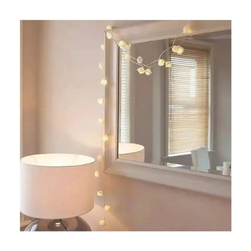 Luces Solares Rosas Led 6m Guirnalda Luces Exterior Cascada image number 4.0