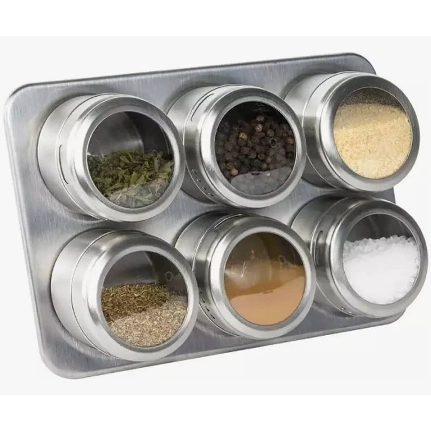 Set Especieros Frasco Condimenteros Imantados Con Soporte X6 image number 3.0