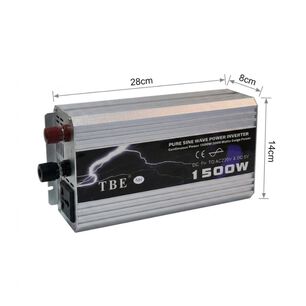 Inversor De Corriente Voltaje 1500w 12v A 220v Auto