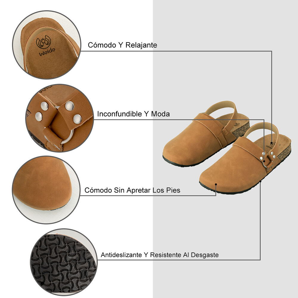 Zueco Vintage Casual Mujer Weide Lt133 image number 5.0