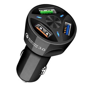 Cargador Auto Carga R&aacute;pida 3 Usb 12v - Ps