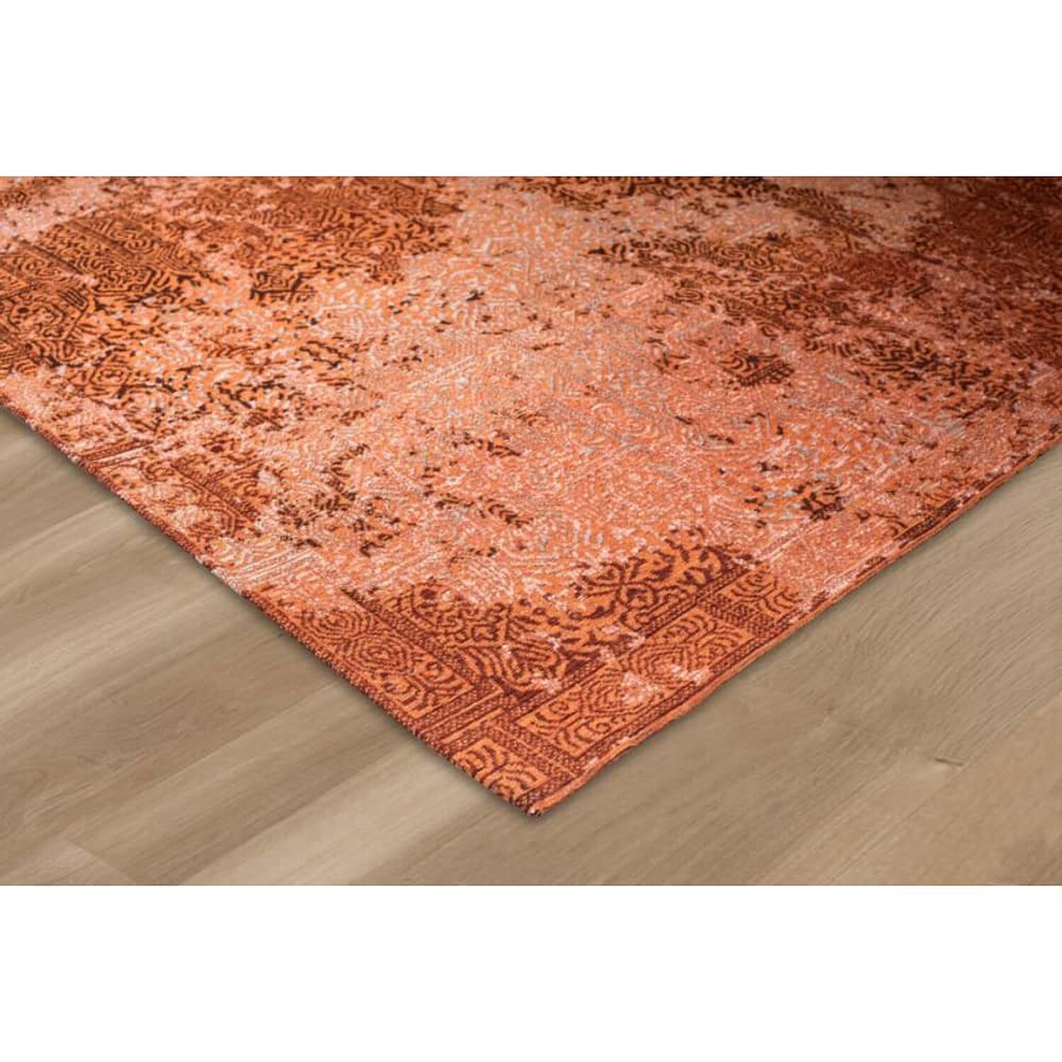 Alfombra Jacquard Naranja Rectangular Mediana image number 1.0