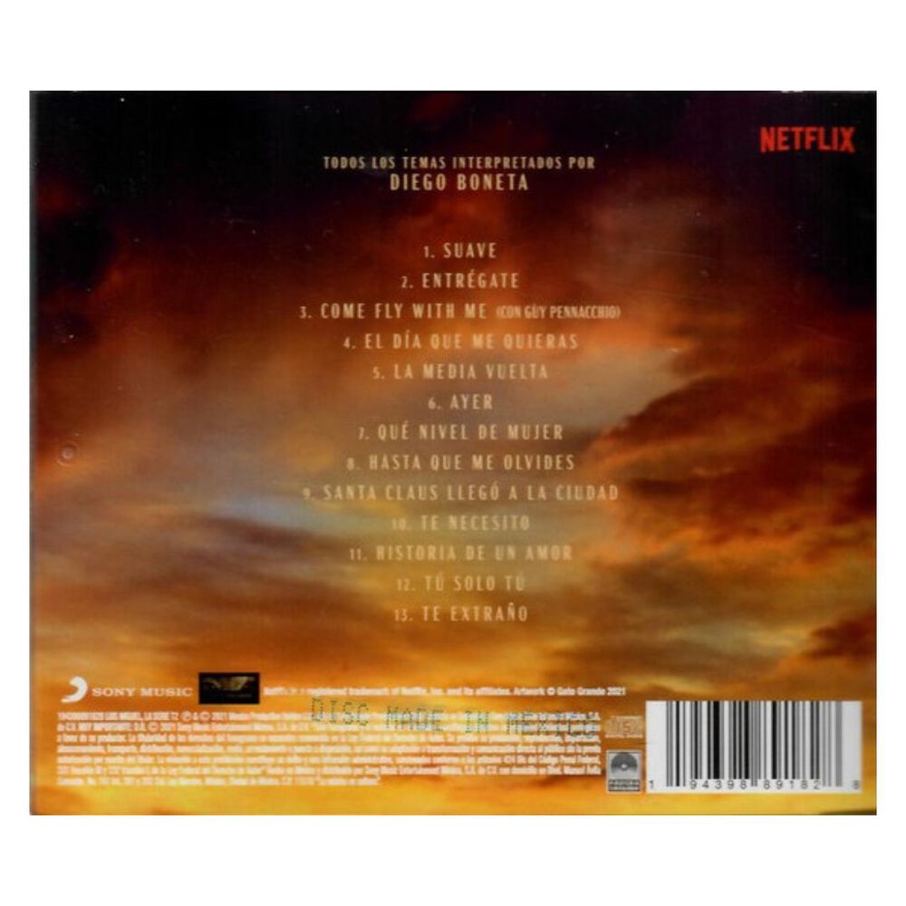 Diego Boneta - Luis Miguel: La Serie T2 (o.s.t) | Cd image number 1.0
