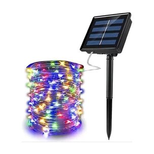 Luces Hadas Navidad Decorativas 20m Solares Multicolor