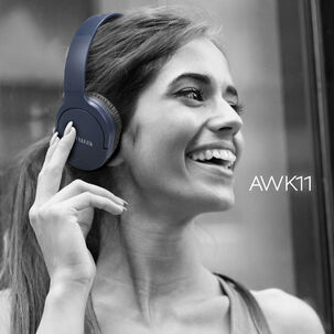 Audífonos Aiwa On-ear Bluetooth Micrófono Aux Aw-k11b - Vc