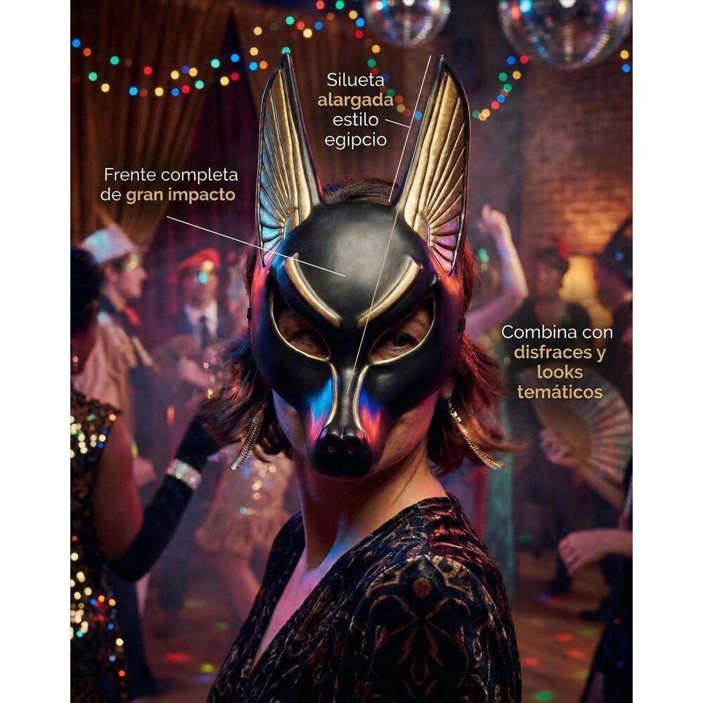 Accesorio Cosplay Mascara Anubis Egipto image number 6.0