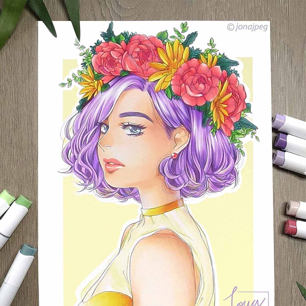 Ohuhu 48 Marcadores De Alcohol Tonos Medios Pincel & Fina image number 6.0