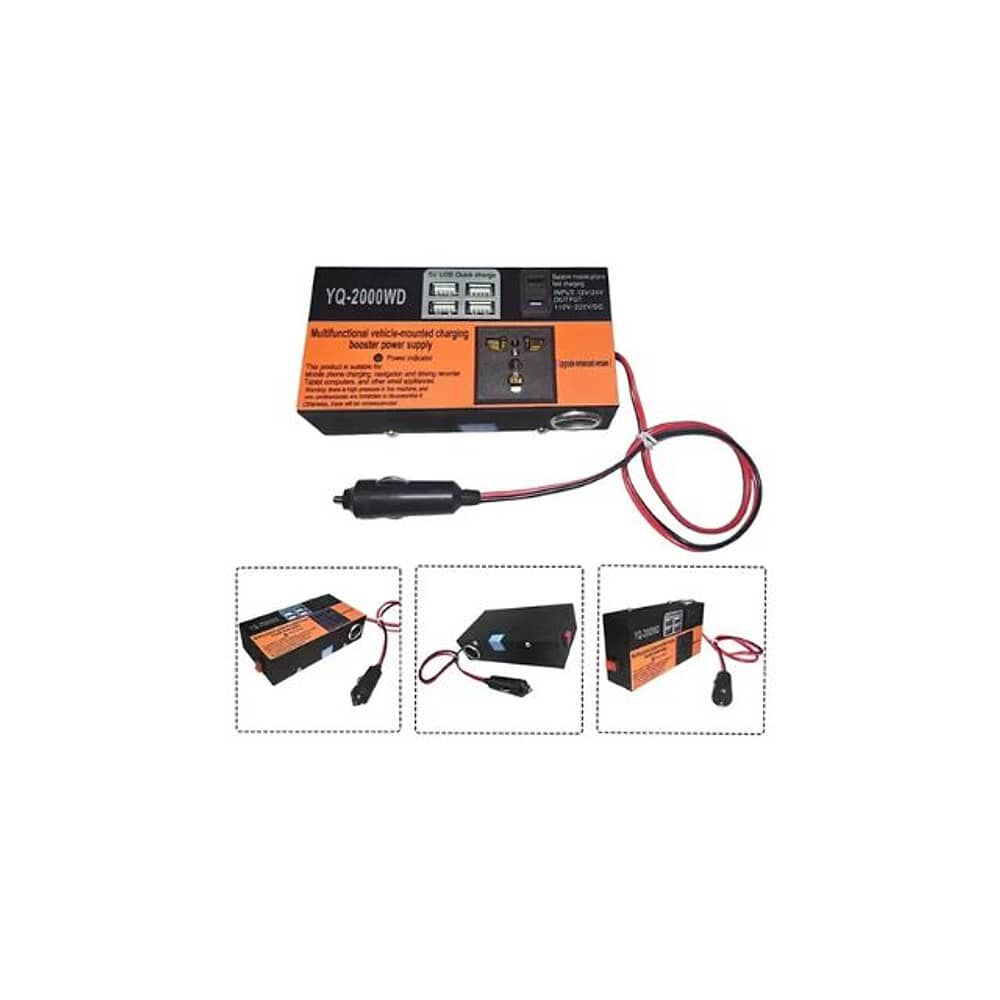 Inversor De Voltaje Auto Convertidor Corriente 200w 12v-220v image number 0.0