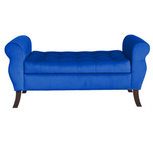 Banqueta Baul Diva Color Azul Marino