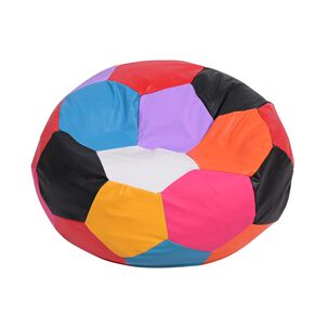 Pouf Pera Multicolor Eco Cuero 50x50x50 Cm M&aacute;xima Design