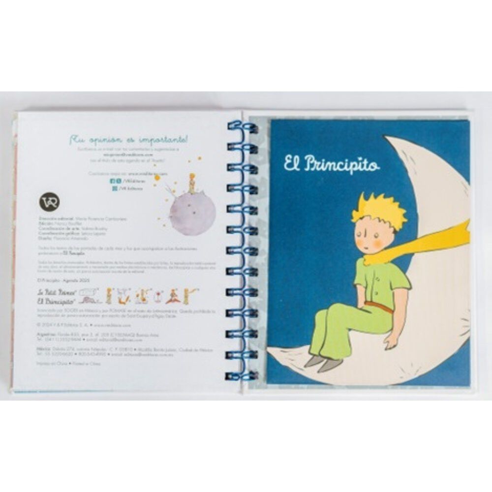 Agenda El Principito 2025: Azul (tapa R&uacute;stica) - Antoine De Saint-exup&eacute;ry | Libro image number 2.0