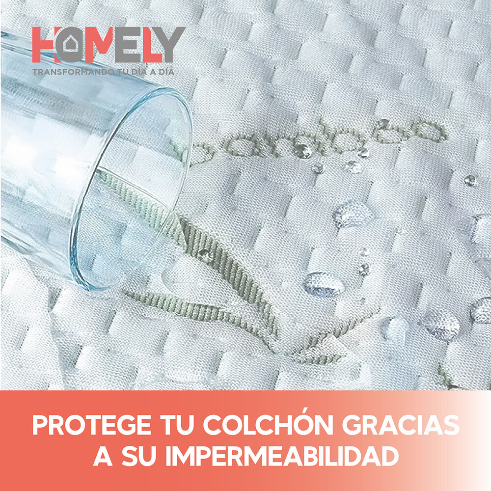 Cubre Colchon Bambu Cobertor Impermeable Queen image number 6.0