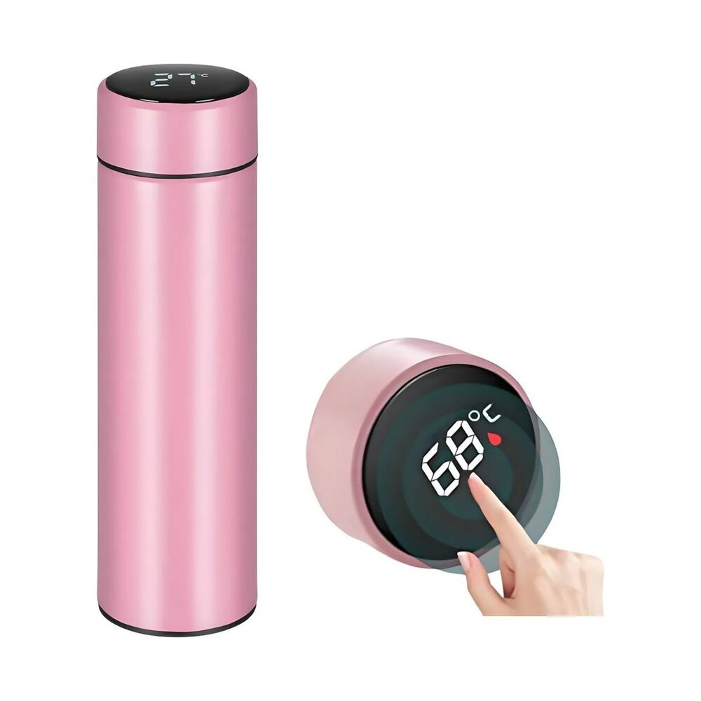 Taza Termo Inteligente Sensor Digital 500 Ml Rosado image number 2.0